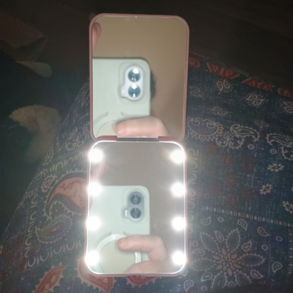 Compact LED Makeup Mirror